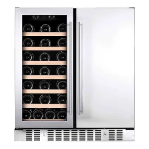 Vinopro Modern Wine Cooler Factory Freestanding 176L Compressor Cooler 37+95 Cans Bottles Smart Wine Fridge For Household