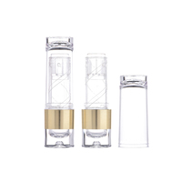 Nouveau tube de rouge à lèvres en plastique de luxe en forme d'ampoule blanc conteneur vide personnalisé sérigraphié faites votre propre rouge à lèvres liquide
