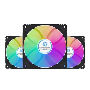 <span class=keywords><strong>Intel</strong></span> LGA 2011 <span class=keywords><strong>1700</strong></span> 1150 <span class=keywords><strong>1200</strong></span> AM4 CPU Radiateur rgb fans120mm Colorful 5v 3pin Fan Pc Case 12cm Fan Avec Controller Remote - Product Image 2