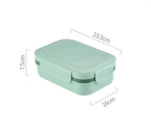 1000ml Multi-Compartment Bento Box with Sauce Jar Utensils BPA-Free Leakproof <b>Lunch</b> Container - Product Image 5