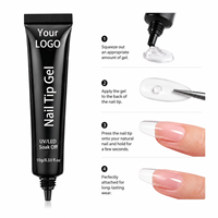 Colle à ongles en gel UV en tube pour la personnalisation en gros – Adhésif non-endommageant pour salon de manucure