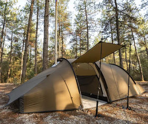 Tienda de Campaña Familiar Tipo Túnel para Acampar al Aire Libre, Impermeable, de Nailon, para las Cuatro Estaciones, con Orificio para Estufa - Product Image 2