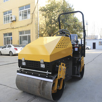 Compacteur hydraulique à double tambour vibrant pour asphalte et béton avec moteur, haute efficacité, prix usine