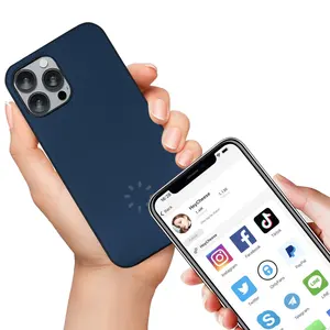 Iphone 12 Series NFC trường hợp điện thoại Silicone/da trong kho cho phương tiện truyền thông xã hội