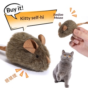 Juguete para Mascotas de <span class=keywords><strong>Ratón</strong></span> Realista de Piel Sintética con Sonido, Resistente a Mordidas, Juguete de Caza Relleno para Reducir el Comportamiento Destructivo de Gatos en el Hogar - Product Image 3