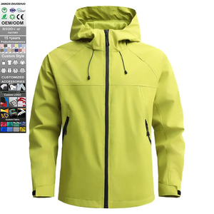 Veste coupe-vent imperméable de haute qualité avec fermeture éclair, pliable, vêtements de cyclisme coupe-vent, capuche, randonnée en plein air, veste coupe-vent - Product Image 1