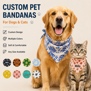 Bandana personnalisée pour animaux de compagnie, foulard pour chien, écharpe triangulaire pour chat et chien, accessoires pour animaux de compagnie avec logo personnalisé, vente en gros - Product Image 2