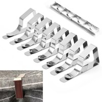 Clips de nappe trapézoïdaux en acier inoxydable, pinces de nappe pour l'extérieur