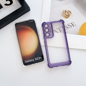 Mới đến chống sốc bảo vệ máy ảnh rõ ràng không gian màu đen trường hợp điện thoại cho Samsung <span class=keywords><strong>Galaxy</strong></span> S25 S24 siêu s23fe S22 cộng với - Product Image 2