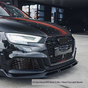 Grille nid d'abeille noire pour <span class=keywords><strong>Audi</strong></span> <span class=keywords><strong>A3</strong></span> modifiée S3 RS3, modèle OLIVER 17 18 19 20, pour la partie avant du véhicule - Product Image 5