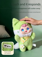 Jouet Compagnon Émotionnel IA avec Fonction de Racontage d'Histoires, Commande Vocale, Capteur Tactile, Écran TFT, Contrôle via App/Wi-Fi - Décoration de Bureau, Jouet Anti-Stress