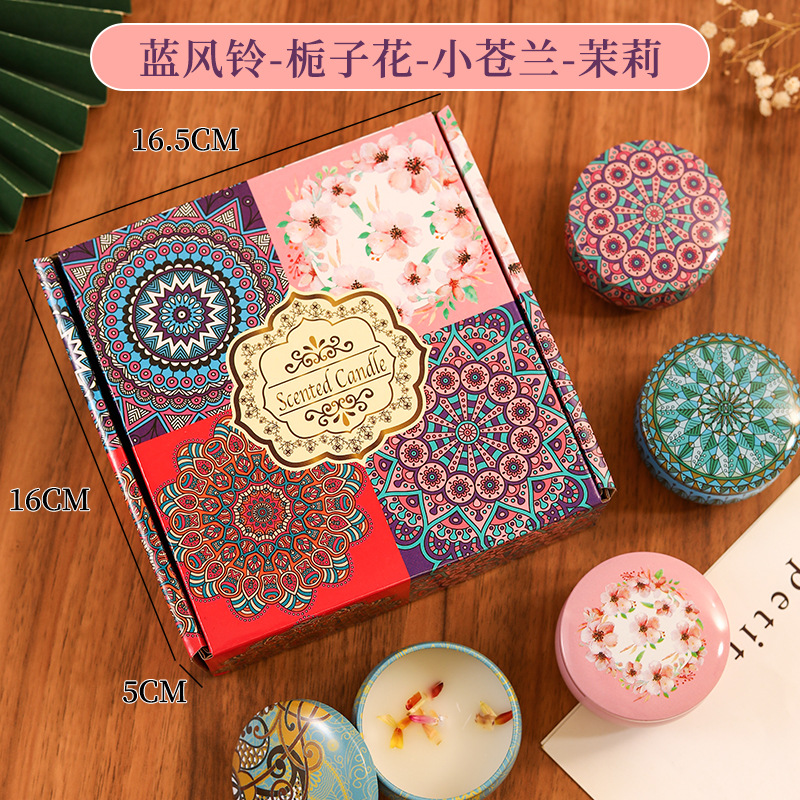 Mouth Candle [Gift Set D] Bluebell, Gardenia, Freesia, Jasmine