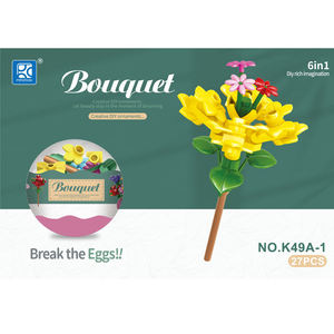 Neue K49A Assembly Series 6-1 <span class=keywords><strong>Mini</strong></span> Box 1:36 Bouquet Roses Kunststoff-Ei-Bausteine für Kinder Überraschung spielzeug für Jungen Mädchen - Product Image 5