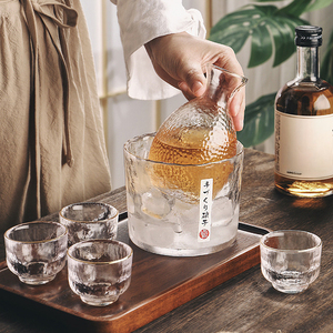 Juego de Barra de Sake Estilo Japonés con Jarra de 300ml, 4 Vasos de 60ml, Dorado, Resistente al Calor, para Vodka, Licores, Vino, Botella de Sake, <span class=keywords><strong>Shochu</strong></span> - Product Image 2
