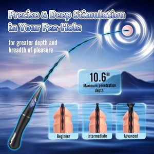 Vibromasseur urétral en silicone souple, perles anales, plug pénien, jouet pour testicules et prostate, pour homme, pour débutants BDSM - Product Image 2