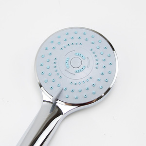 Three Speed Booster Handheld <b>Shower</b> Head Round Adjustable Spray Rain Plating Technology Portable Bathroom Accessory - Product Image 3