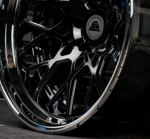 جنوط سينياو عميقة مقعرة من السبائك مكونة من قطعتين أو ثلاث قطع بلون فضي مصقول وحواف سوداء 5x114.3 5x120 لسيارات بي إم دبليو وبورش وفيراري ولامبورغيني - Product Image 3