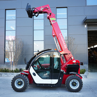 New 4 Wheel Compact Telehandler Telescopic Hydraulic Forklift Construction Machine All Terrain Telescopic Handler Loader Sale