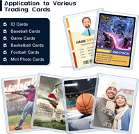 Porte-cartes de visite personnalisé en PVC 35PT, protège-cartes Top Loader 3x4, pochettes de protection Premium 35pt, lot de 25 Toploaders, lot de 100 Toploaders