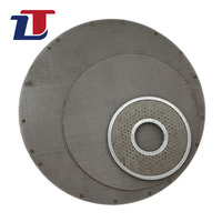 Filter Disc Kawat Baja Tahan Karat 25um 50mm untuk Industri, Disc Filter Baja Tahan Karat