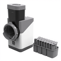 Mini robot culinaire électrique portable en plastique pour la maison, pour faire des salades et râper le fromage, 80W