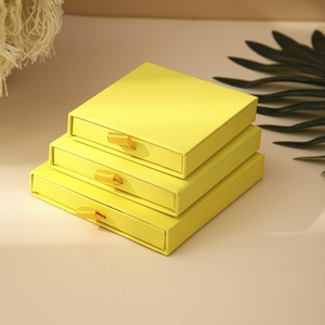 Custom logo Handmade Jewelry Packaging Boxes Eco Friendly Luxury <b>Drawer</b> <b>Small</b> Paper Gift Jewellery Jewelry Packaging Box 8x8x1.7 - Product Image 1