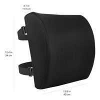 Coussin de soutien lombaire ergonomique en mousse à mémoire de forme, soulage la fatigue du bas du dos, adapté aux chaises de bureau, soutien tout au long de la journée