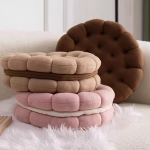Cojín de Sofá Creativo y Bonito con Forma de Sándwich Estilo Nórdico, Relleno de Algodón PP, Personalizable para Estudiantes - Product Image 3