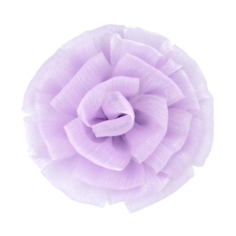 हस्तनिर्मित फूल 3D Colth शिफॉन फूल कृत्रिम फूल बाल सामान के लिए बच्चों Headwear बाल सामान