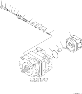 Pompe hydraulique authentique 7081T00711 708-1T-01711 FD35 FD45Y FG40Z pour chariot élévateur Komatsu et engins de construction - Product Image 6