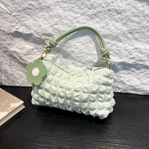 New Style <b>Flower</b> <b>Single</b> Strap Portable Sling Bag Women's Japanese Korean Style Polyester Shoulder Tote Bags - Product Image 2