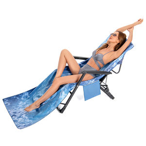 Copri-sedia <span class=keywords><strong>da</strong></span> spiaggia portatile con tasche laterali, design slip-on per sedie a sdraio <span class=keywords><strong>da</strong></span> <span class=keywords><strong>esterno</strong></span>, accessorio <span class=keywords><strong>da</strong></span> spiaggia morbido e assorbente - Product Image 1