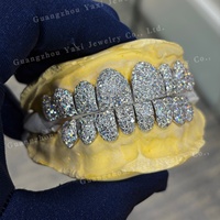 Grilles dentaires Hip Hop personnalisées en usine, motif étoile galaxie, certifiées VVS par un tiers, unisexes, en argent S925, or massif 10k 14k 18k et moissanite