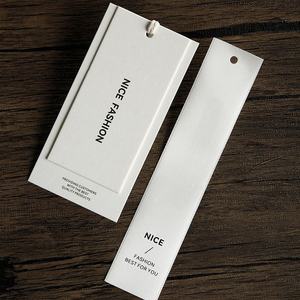 Étiquettes de vêtements sur mesure haut de gamme pour hommes et <span class=keywords><strong>femmes</strong></span>, étiquettes en papier épais, marques personnalisées, modèle 0422 - Product Image 3