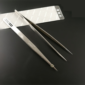 Pinzas de acero inoxidable puntiagudas de 14 cm TS-11, fabricación de productos electrónicos de grado industrial de precisión - Product Image 2