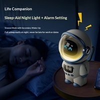 DeepSeekAI Doubao AI pour haut-parleur intelligent M20 Astronaut, audio de bureau à domicile avec horloge numérique, veilleuse et prise en charge de l'application