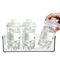 Gobelet à glace réutilisable en plastique importé du Japon avec couvercle pour la congélation des glaçons et la consommation directe en voiture