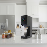 Machine de scellage semi-automatique de haute qualité pour petites boîtes, idéale pour sceller les boissons et les aliments avec un couvercle à ouverture facile.