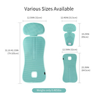 Vente en gros de produits de bain pour bébé personnalisés, oreiller de bain lavable en machine à 6 ventouses, coussin de baignoire pour bébé au design durable