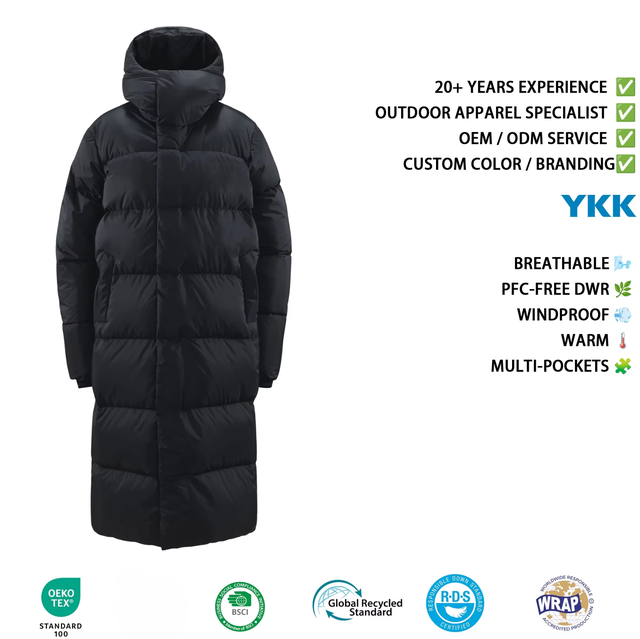 Winter Waterproof Windproof Breathable Outdoor Jacket with Zipper and Solid Design