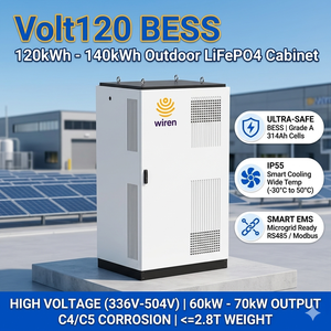 Gabinete BESS de 60kW 70kW 120kWh 140kWh con Interfaz RS485 CAN para Estación de Carga de Vehículos Eléctricos Comerciales e Integración Solar - Product Image 6