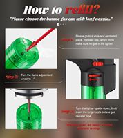 Encendedor de Antorcha Recargable, Mini Encendedor de Plástico para PC, Recargable, Resistente al Viento, Encendido por Botón, para Velas, Chimeneas, Parrillas, Negro, Logotipo Personalizado, USB