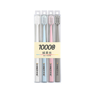 แปรงสีฟันขนนุ่มเบโน่ สำหรับผู้ใหญ่ หัวแปรงกว้าง 10000 ขนแปรง แพ็ค 4 ชิ้น แปรงสีฟันแบบใช้มือคุณภาพสูง - Product Image 5