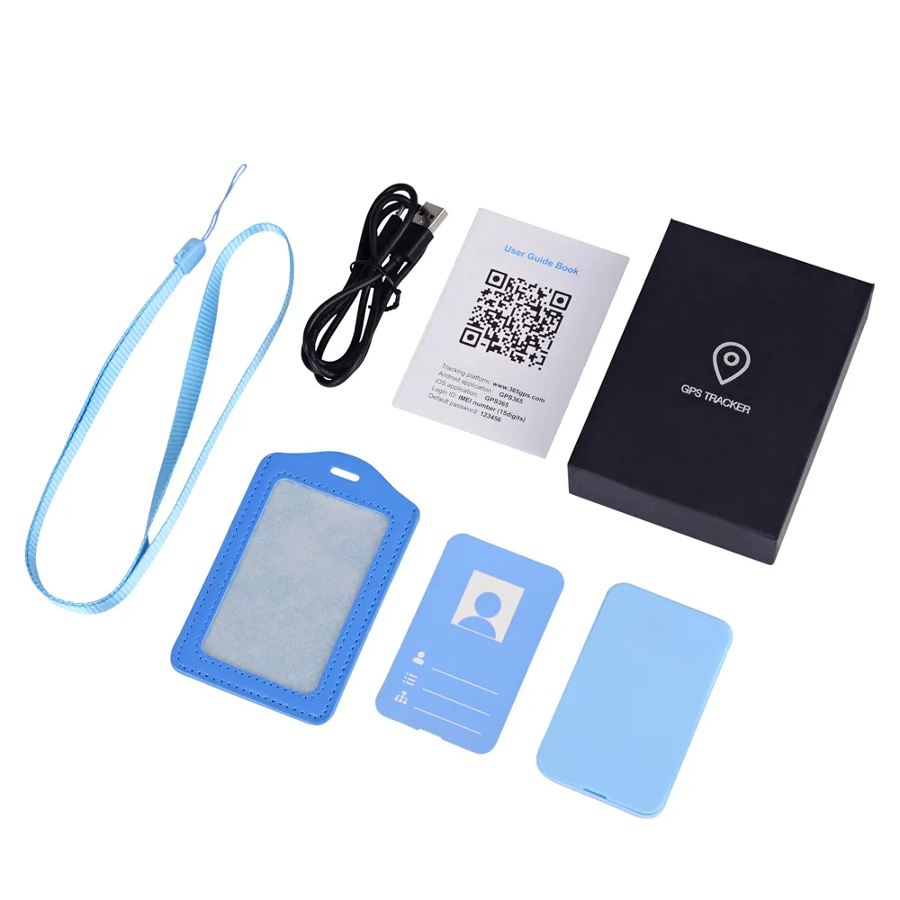 Remote Mobiele Tracking Gsm Gps 2G Persoonlijke Gps Tracker Id Card 1500Mah Batterij