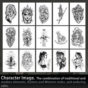 Caractère et Beats Design Tatouage Temporaire Style Sacré Tatouage Semi Permanent Étanche Durable pendant 2 Semaines Tatouage À Base De Plantes pour Bras - Product Image 3