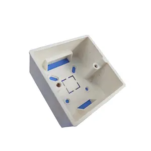 Factory price PVC surface white/black/ red color 86 type switch socket one gang bottom box junction box