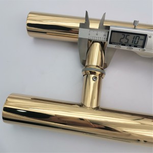 Tùy chỉnh Vàng đẩy kéo phía trước cửa chính xử lý thép không gỉ 304 bên ngoài lối vào cửa gỗ Xử lý vòng cửa kính xử lý - Product Image 4