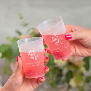 Gobelets en plastique givrés pour enterrement de vie de jeune fille, idéaux comme cadeaux - Product Image 4