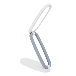 Foldable Desk Lamp Touch Control <b>Led</b> <b>Battery</b> Powered White Plastic Body For Student Dorm Room Reading Bedside Use - Product Image 5