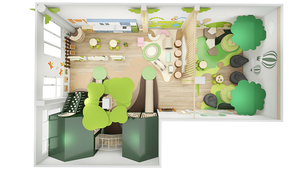 Phổ Biến Tự Nhiên Phong Cách Thiết Kế Lớp Học Trẻ Em Chăm Sóc Chất Lượng Cao Khỏe Mạnh Bằng Gỗ Trẻ Em Mầm Non Trong Nhà Sân Chơi - Product Image 2